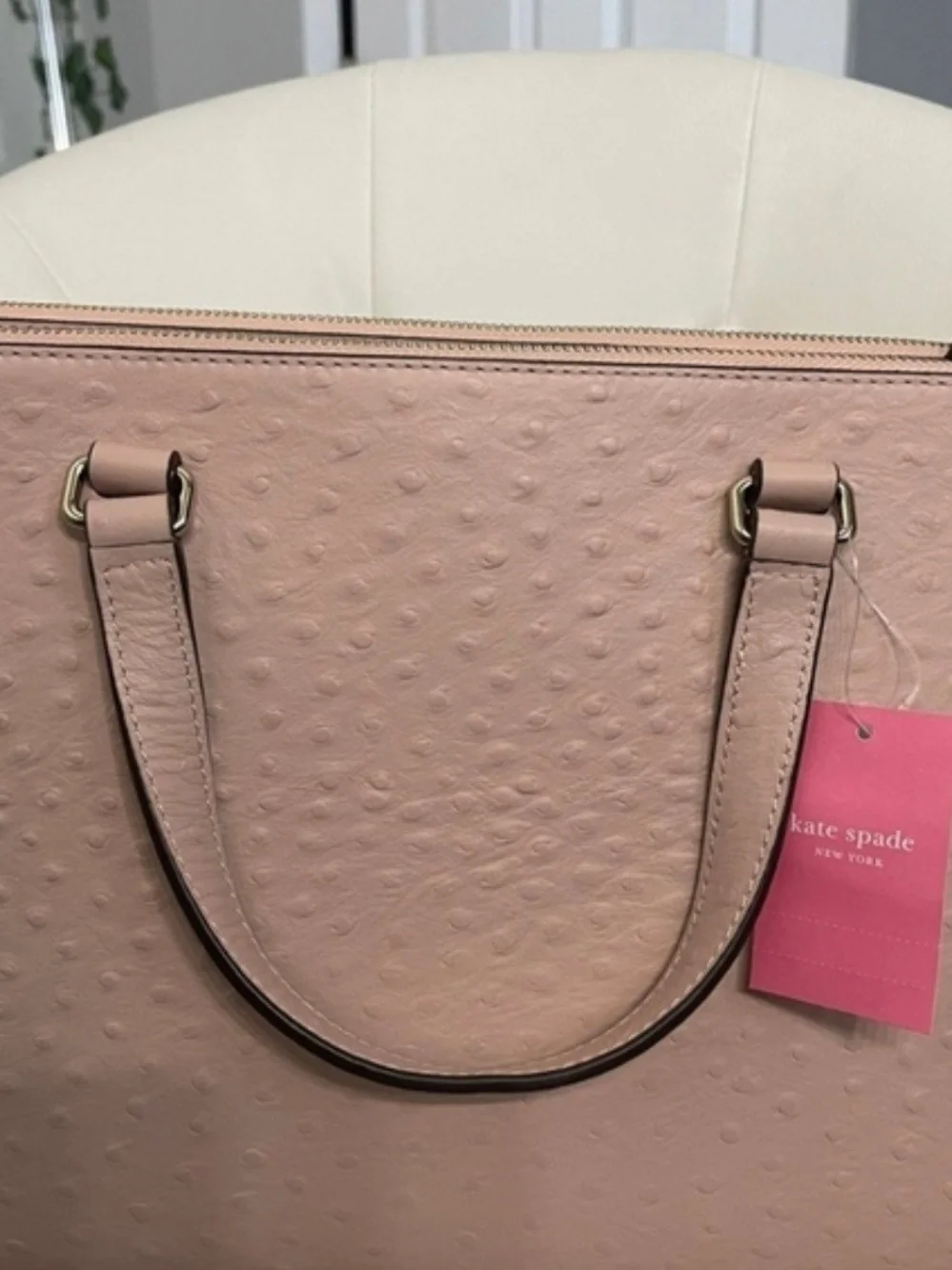 Kate Spade Pink Ostrich Leather Purse NWT